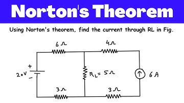 Voorbeeld van de stelling van Norton | Elektrische circuits | Netwerkanalyse | Netwerktheorie