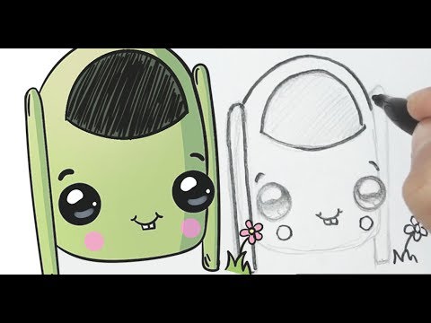 Como Dibujar Un Bote De Basura Kawaii Youtube