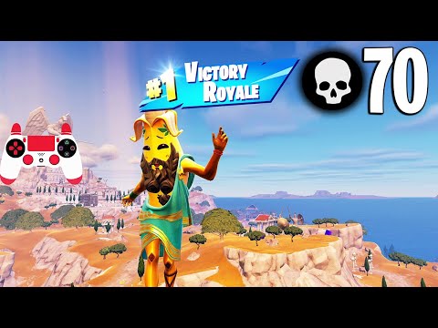 70 Elimination Solo Vs Squads Gameplay Wins (Fortnite Chapter 5 Season 2 PS4 Controller)