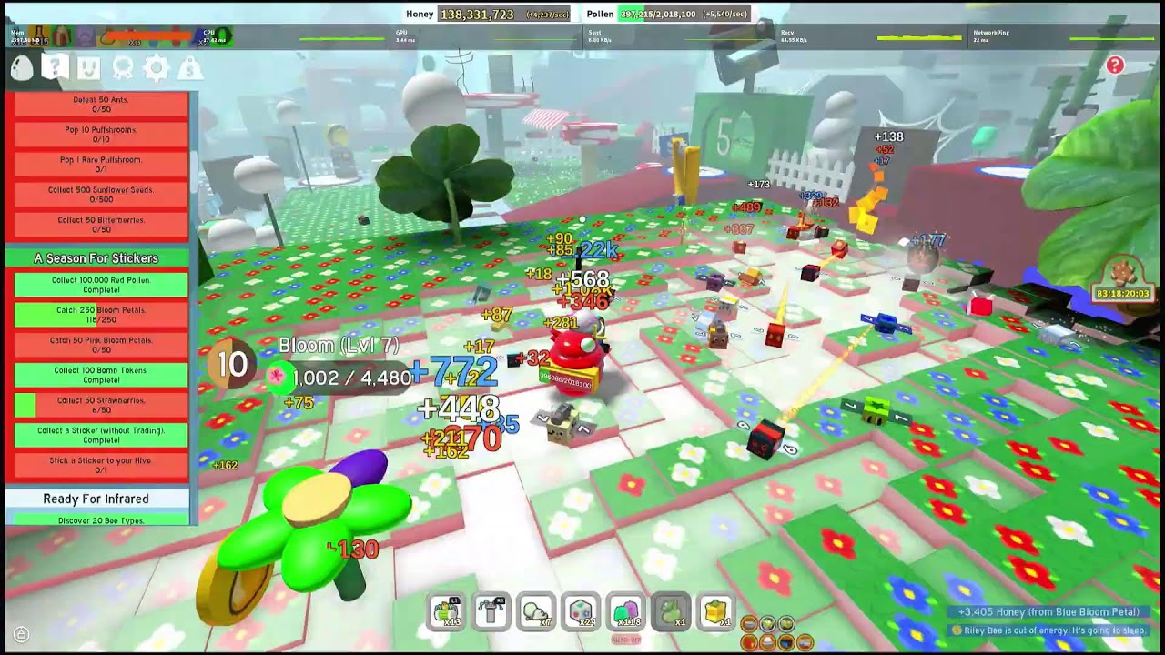 Live Bee Swarm #1 :I GOT A MYTHIC BEE ON THE FIRST TRY!