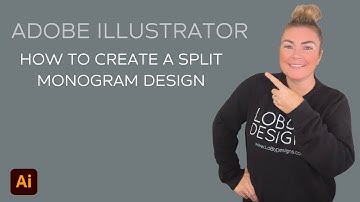 Adobe Illustrator — How to Create a Split Monogram