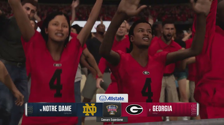 Georgia vs Notre Dame Simulation | CFP Quarterfinals SugarBowl | PS5