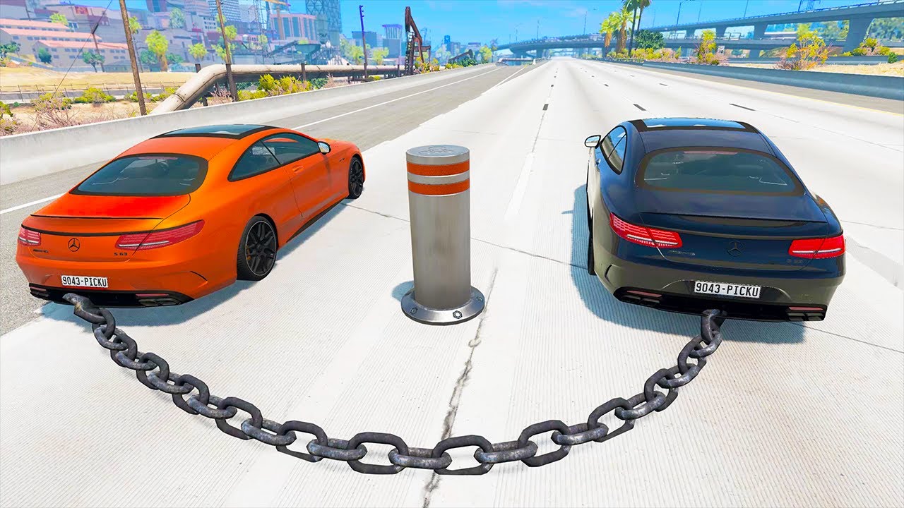 BeamNG Drive - Realistic Freeway Crashes #10