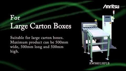 Anritsu Checkweigher Overview Video