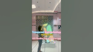 stick-on display screen for glass #ledtransparentscreen #leddisplay #ledscreen #tansparent #factory