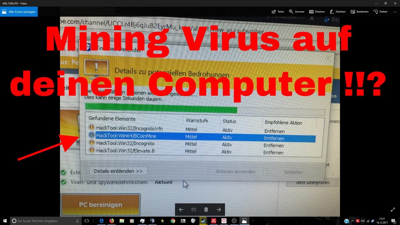 Mining Virus Auf Deinen Computer Crypto Virus Deutsch German - 