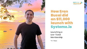 11K in 7 days with Systeme.io launching a low ticket membership ❤️