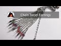 Pearl and Chain Tassel Earrings