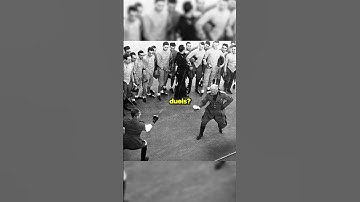 Mussolini used to duel his opponents?😲 #ww2