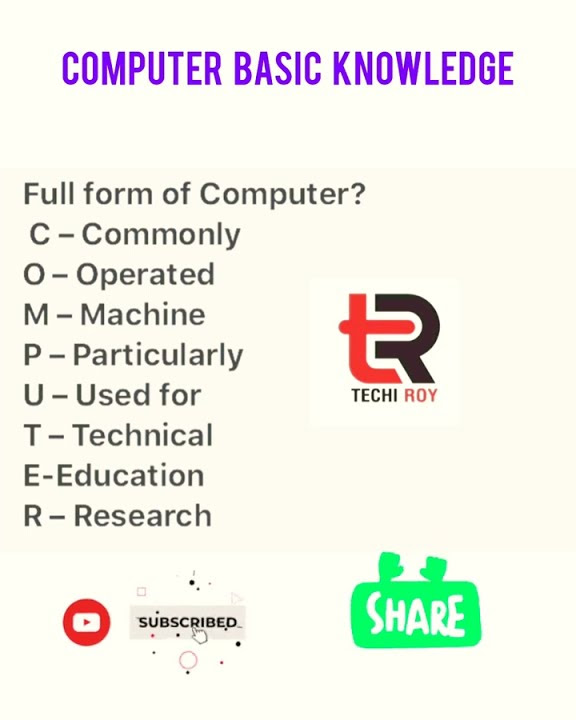 Computer Basic Knowledge | Computer G.K for Competitive Exams ...