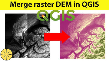 Merge raster DEM in QGIS