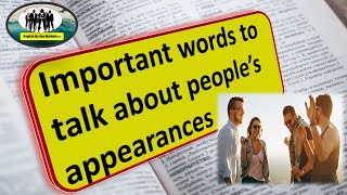 important English words to talk about people's appearances (1)