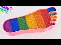 Satisfying Video l Mixing All Slimes Smoothie l Slime Foot Bath | Majestic ASMR