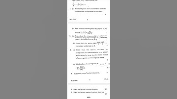 Real Analysis| 2022-2024 |Semester 1| VBU M.Sc. Mathematics | Paper 2 Previous Year Question