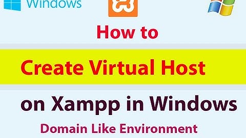 Configure a  Virtual Host in Windows with XAMPP Server. | #virtualhost #xamppserver #windows