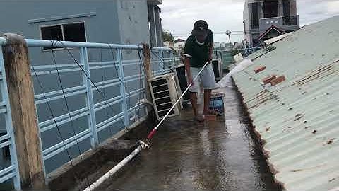 Công đoạn hoàn thiện chống thấm Composite