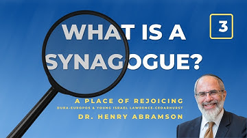 3. What is a Synagogue?  A Place of Rejoicing (Dura-Europos and YILC)