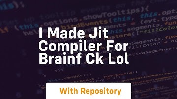 i made jit compiler for brainf ck lol