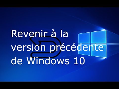 Vidéo: Combien de temps prend la restauration de votre version précédente de Windows ?
