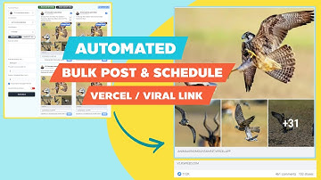 Automated Bulk Posting & Schedule For Vercel / Article Links | Simple Way To Beat The FB Algorithm