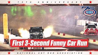 Matt Hagan makes the first 3-second Funny Car run | NHRA 75th Classics