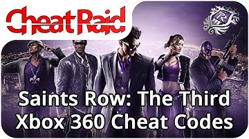 Saints Row: The Third Cheat Codes | Xbox 360