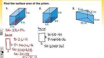 Geometry AB 9.2 - Surface Area of Prisms and Cylinders
