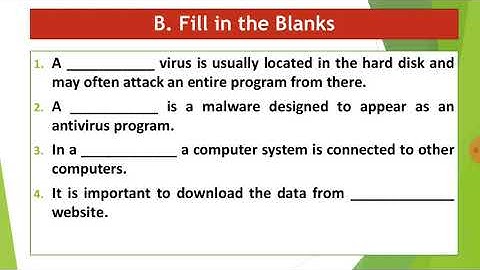 Class 7th Chapter 3 Computer Virus Part 4