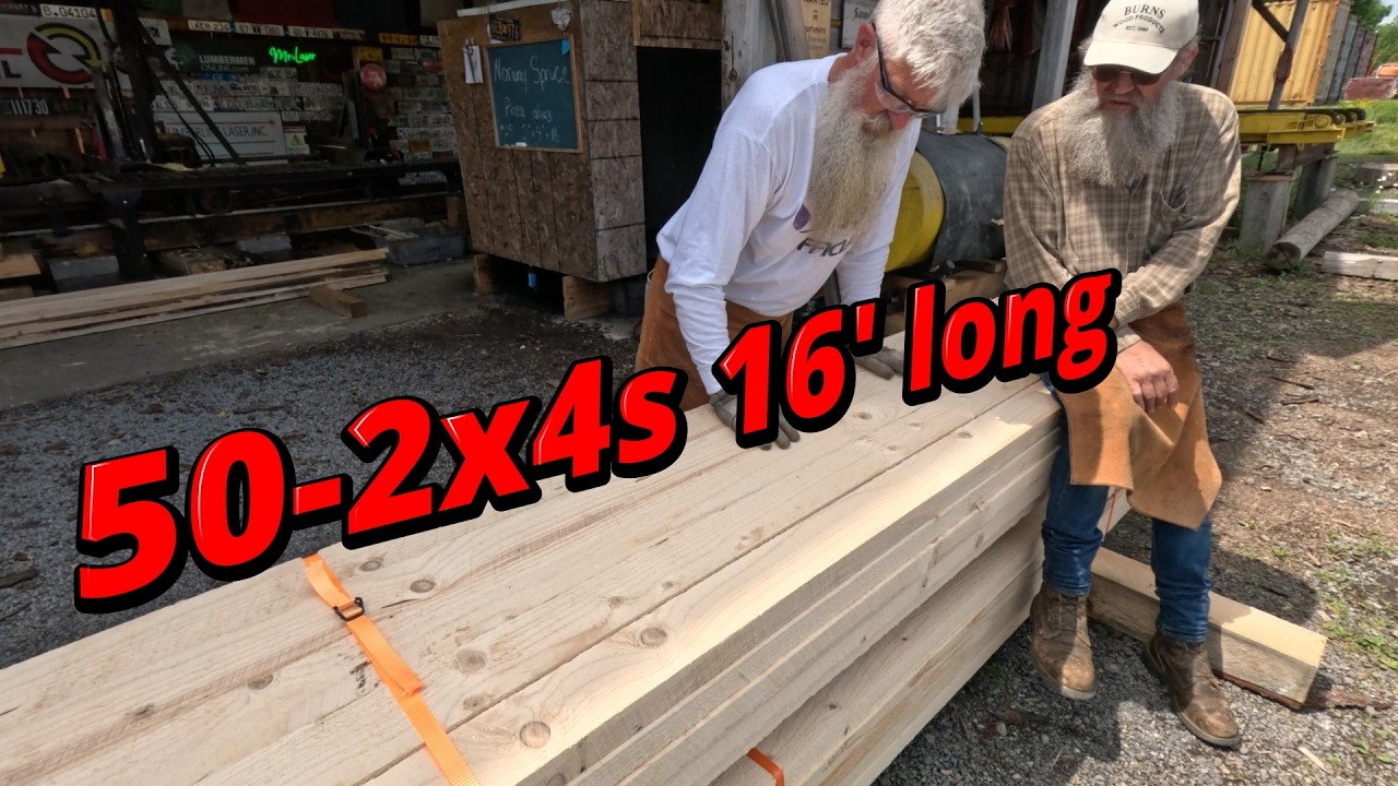 sawing 50   16 foot 2x4s # 887