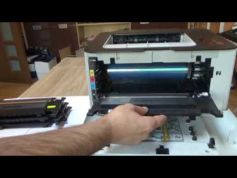 Samsung CLP-320 / CLP-325 Remove Install Replacing toner cartridge