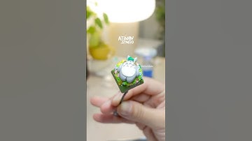 Totoro keycap LINE @Atinan.studio #keyboard #claykeycaps #คีย์แคป #mechanicalkeyboard #ghibli #clay