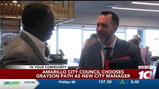 VIDEO: Grayson Path selected to lead Amarillo as new city manager