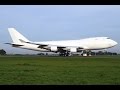 {Full HD} RARE! Cargo Airlines Boeing 747-412F (4X-ICB) sunset contrails over Serbia!!