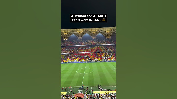 Al-Ittihad and Al-Hilal tifos are insane