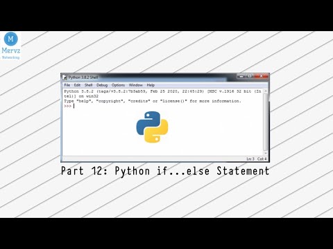 Python Training Part 12: Python if...else Statement