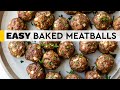 Baked meatballs  with cauliflower rice lowcarb recipe