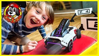 Hot Wheels Racing Game IN REAL LIFE  I Built a HUGE RIFT RALLY TRACK All Around My House!