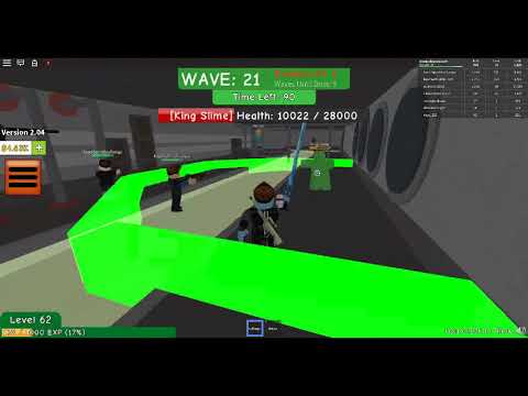 Roblox Zombie Attack King Slime - fighting thousands of zombies solo roblox zombie attack