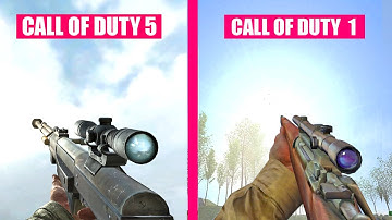 Call of Duty 1 vs Call of Duty World At War - Weapons Comparison