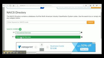 How to Locate Your NAICS (Industry Codes)