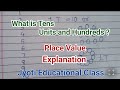 Tens , Units and Hundreds | Place Value Explanation | For Pre-primery and Primary students