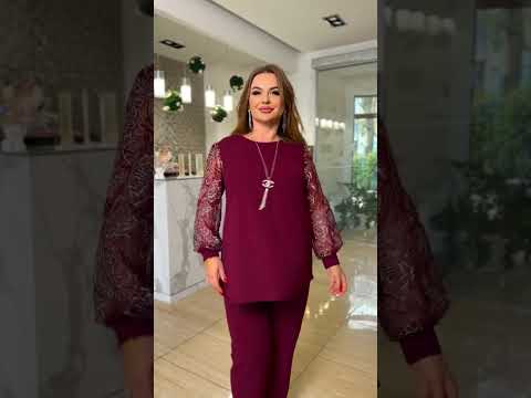 Брючний жіночий костюм батал, видео 1
