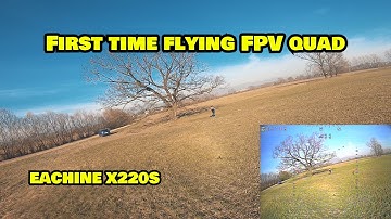 Eachine wizard X220S first FPV flight