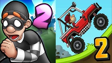Robbery Bob 2 vs Hill Climb Racing Part 66