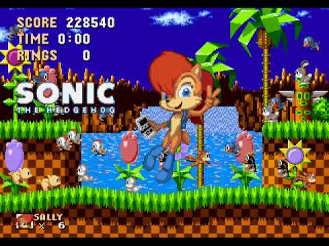 Sally In Sonic 1 (Sonic 1 Hack) Gameplay Part 7 (Final Zone + Credits)