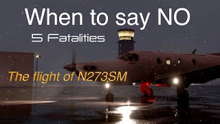 Tragic Flight of the PC12 Medevac N273SM | Full ATC+On Guard Calls | Flight Simulator Reenactment