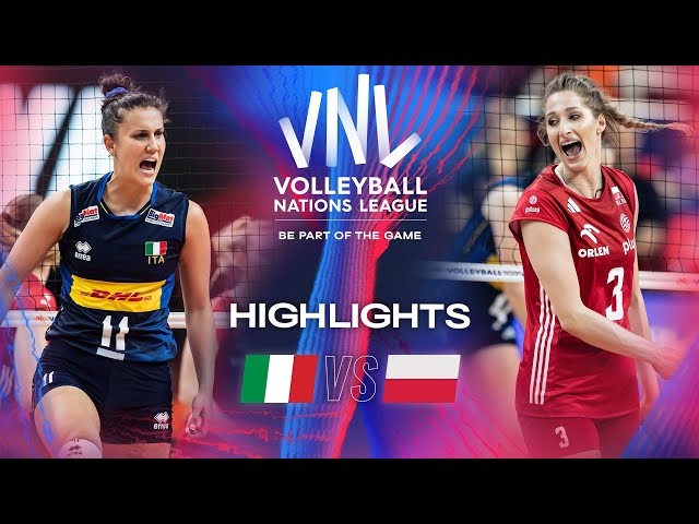 🇮🇹 ITA vs. 🇵🇱 POL - Highlights | Week 1 | Women's VNL 2024 class=