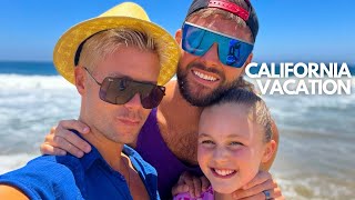 California Vacation With My Big Mormon Family VLOG | Disney, Newport Beach, & More! 2 Dads + Kenzie