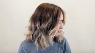 How to Curl a Lob (Long Bob) | Easy Curling Iron Technique for Medium Length Hair | Daniella Benita