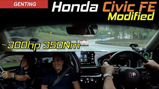 300HP Modified Honda Civic FE - Fan Car Checked Out on Genting | YS Khong Driving